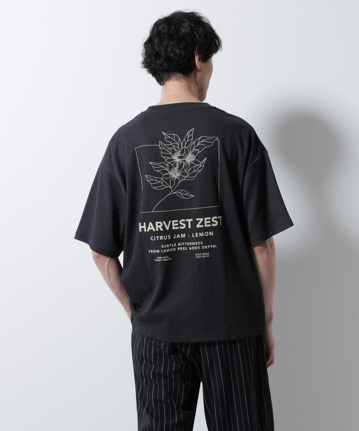 楊柳プリントTシャツ 半袖