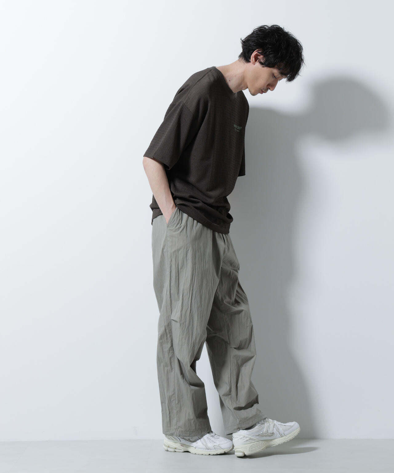 楊柳プリントTシャツ 半袖