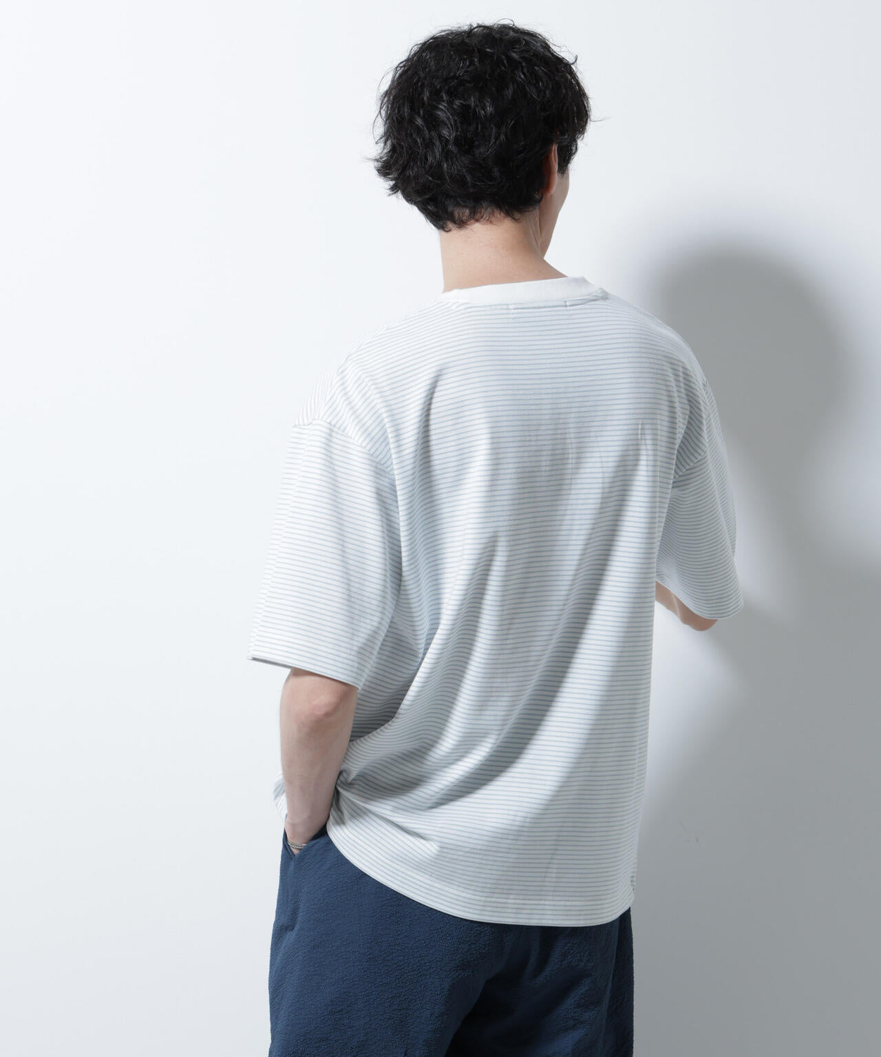 20シルケットボーダーTシャツ 半袖