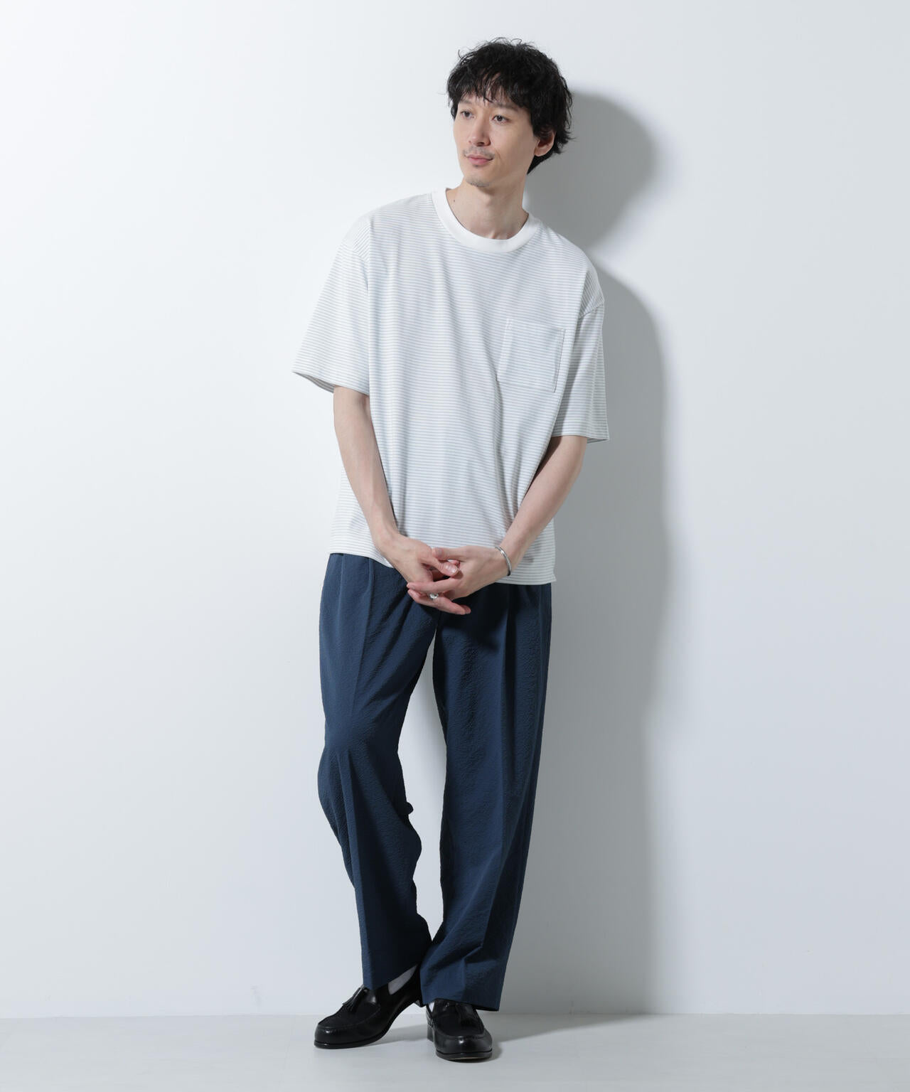 20シルケットボーダーTシャツ 半袖