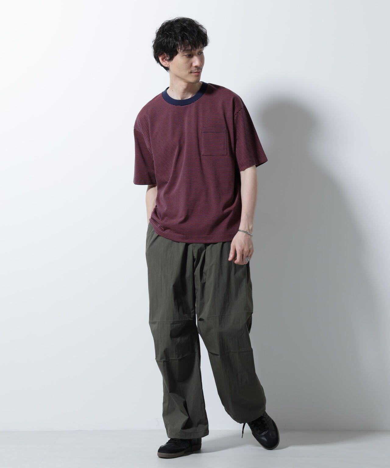 20シルケットボーダーTシャツ 半袖