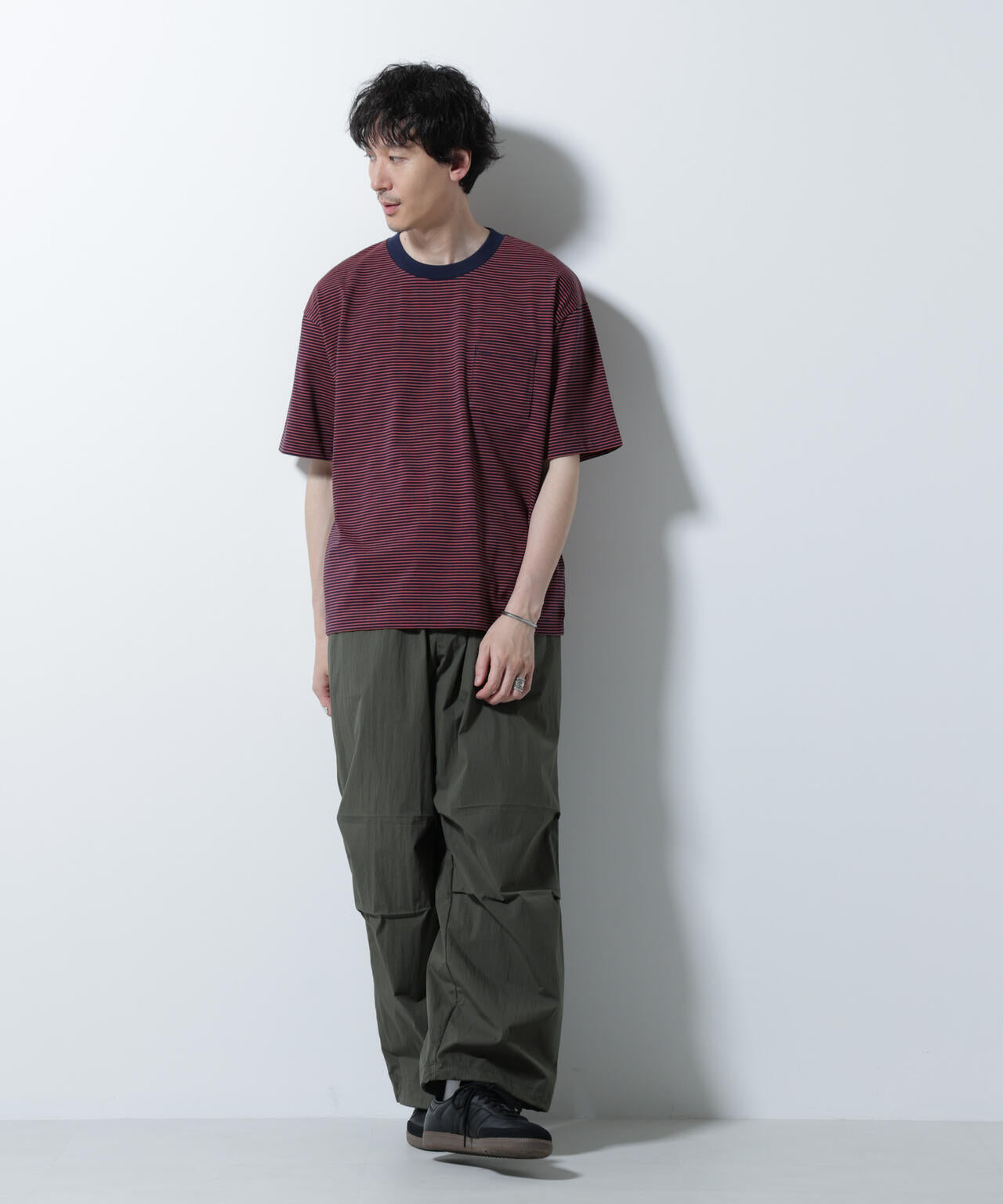20シルケットボーダーTシャツ 半袖