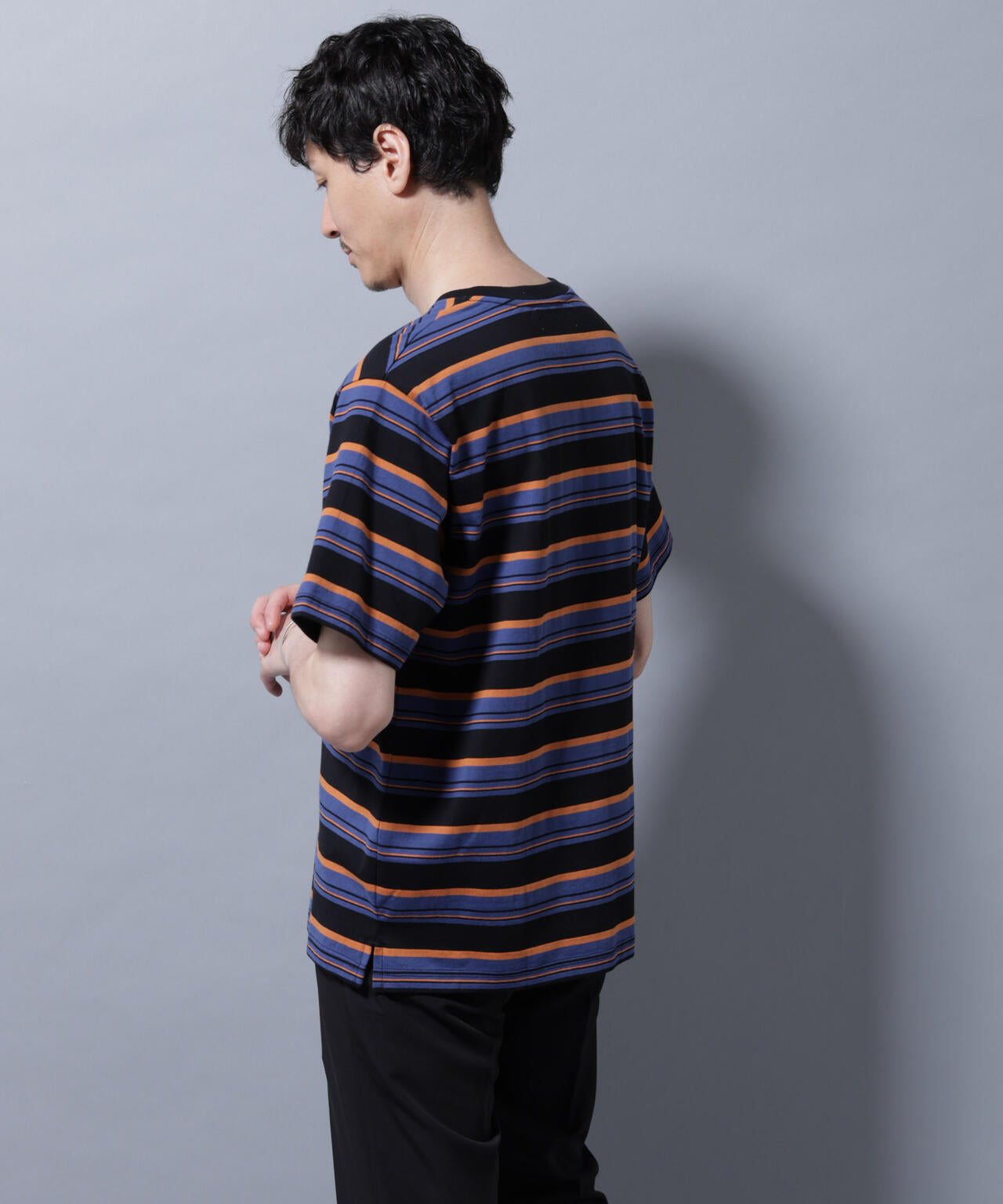 ナノベアボーダーTシャツ 半袖