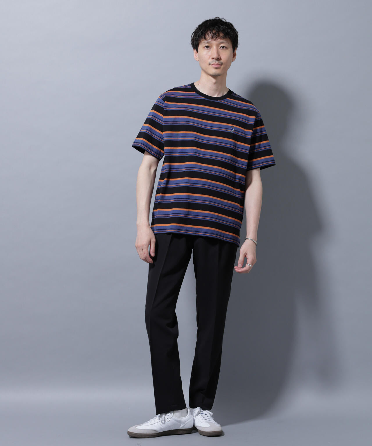 ナノベアボーダーTシャツ 半袖