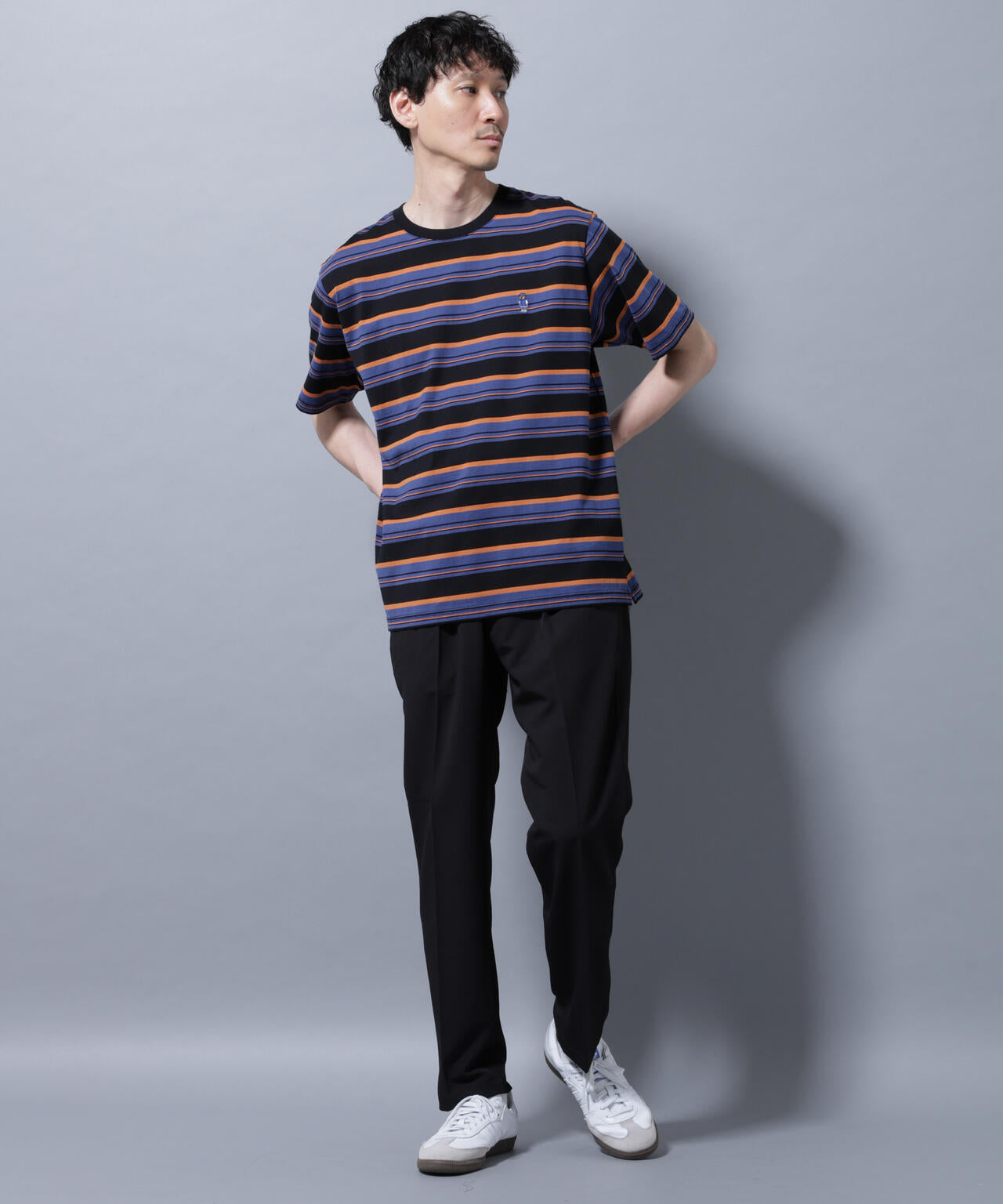 ナノベアボーダーTシャツ 半袖