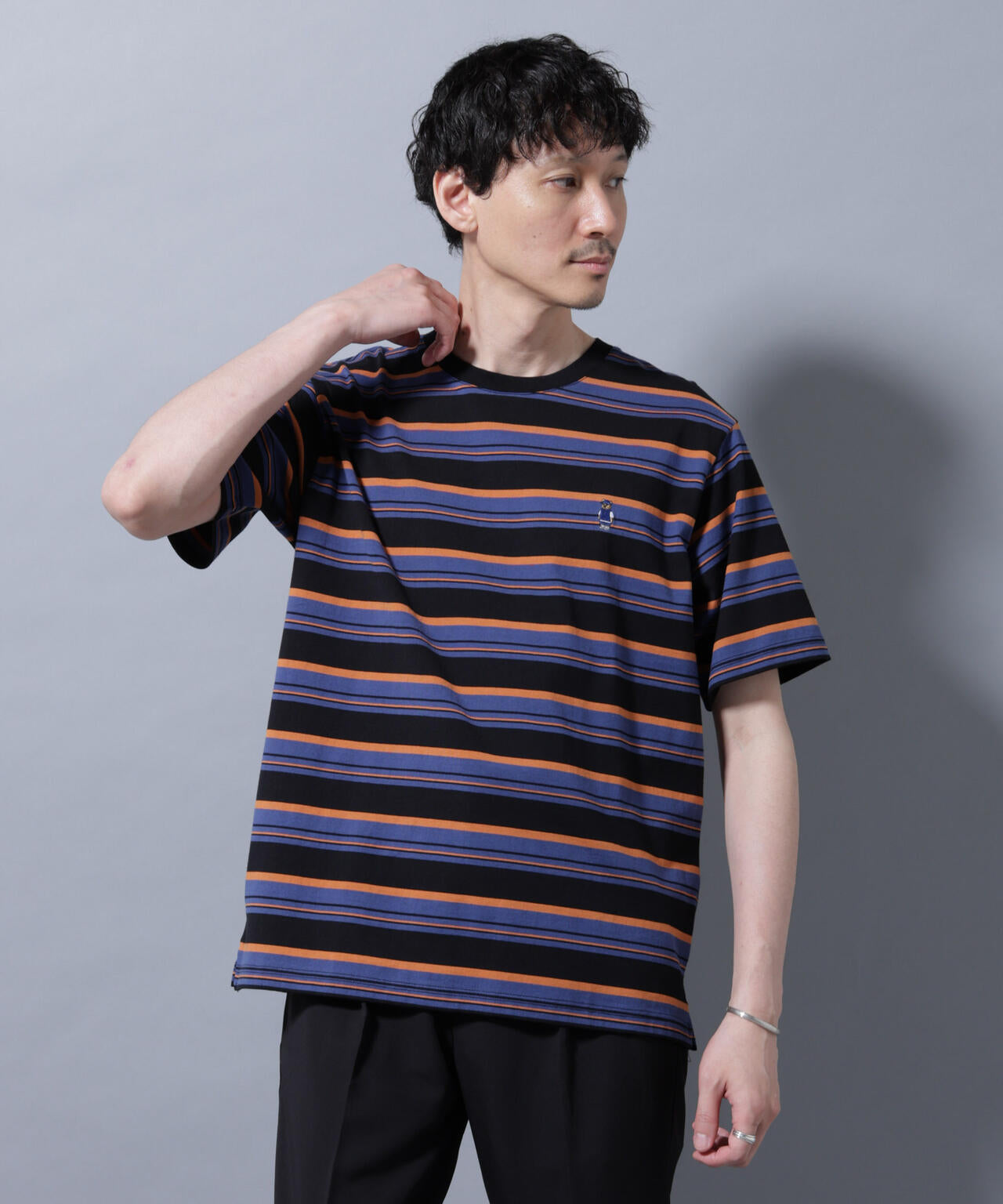 ナノベアボーダーTシャツ 半袖