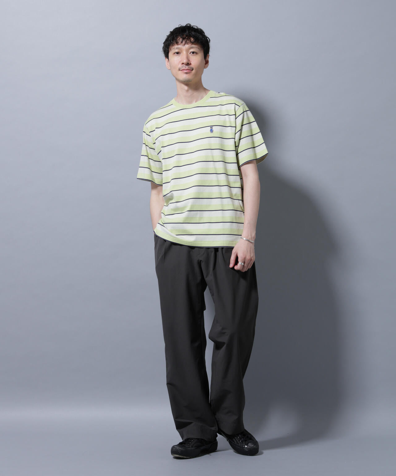 ナノベアボーダーTシャツ 半袖