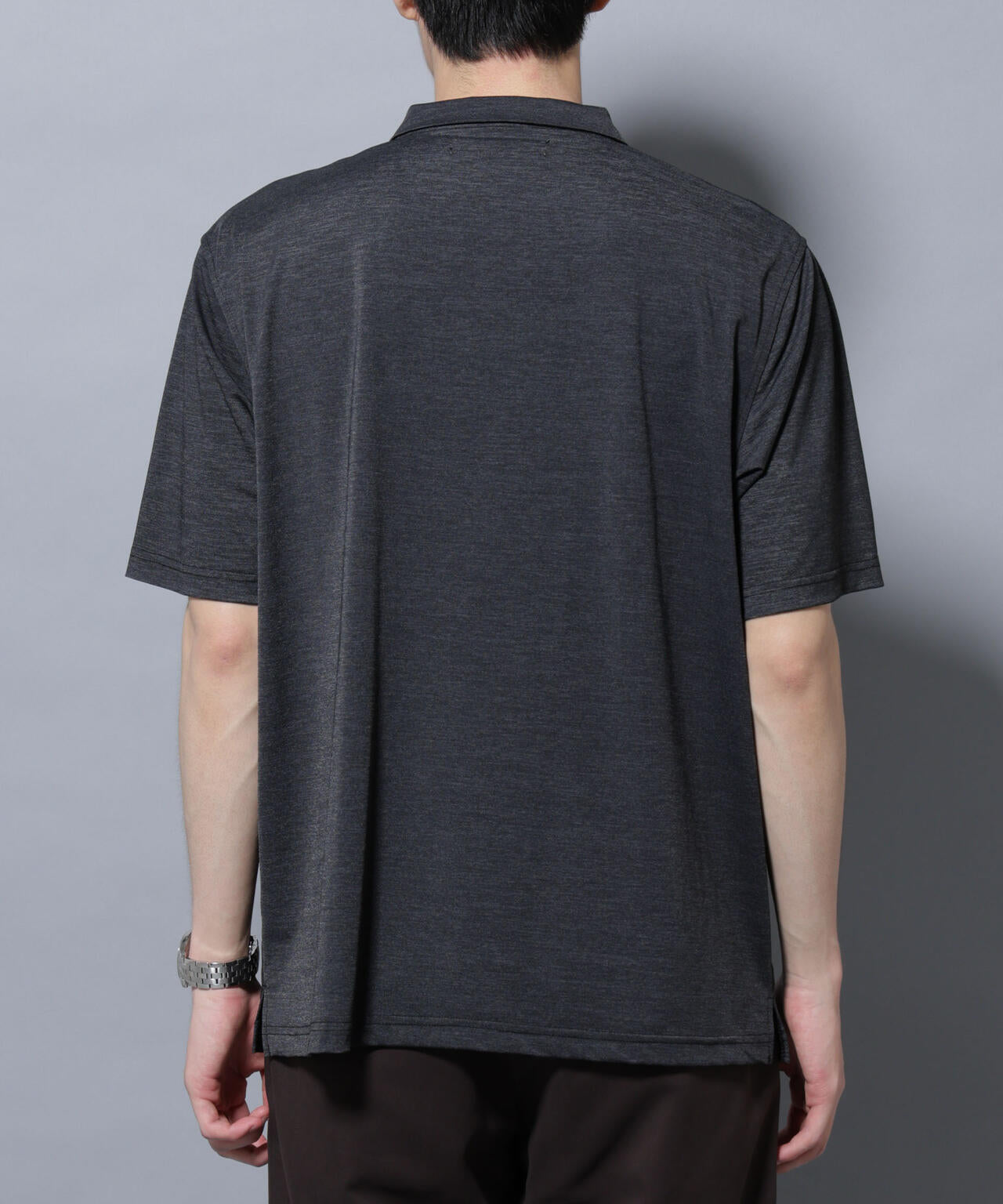 ストレッチメランジポロシャツ半袖