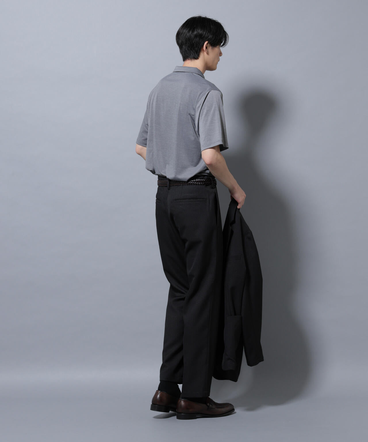 ストレッチメランジポロシャツ半袖