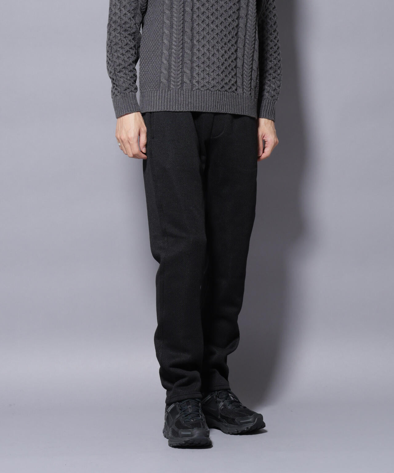 ニットフリースイージーパンツ(セットアップ可)