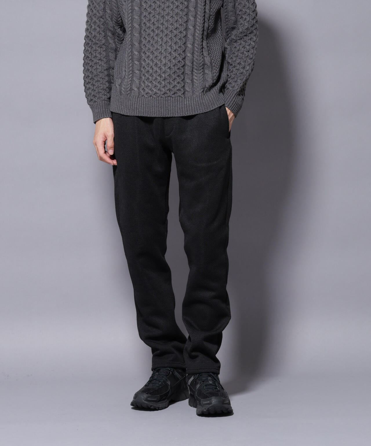 ニットフリースイージーパンツ(セットアップ可)