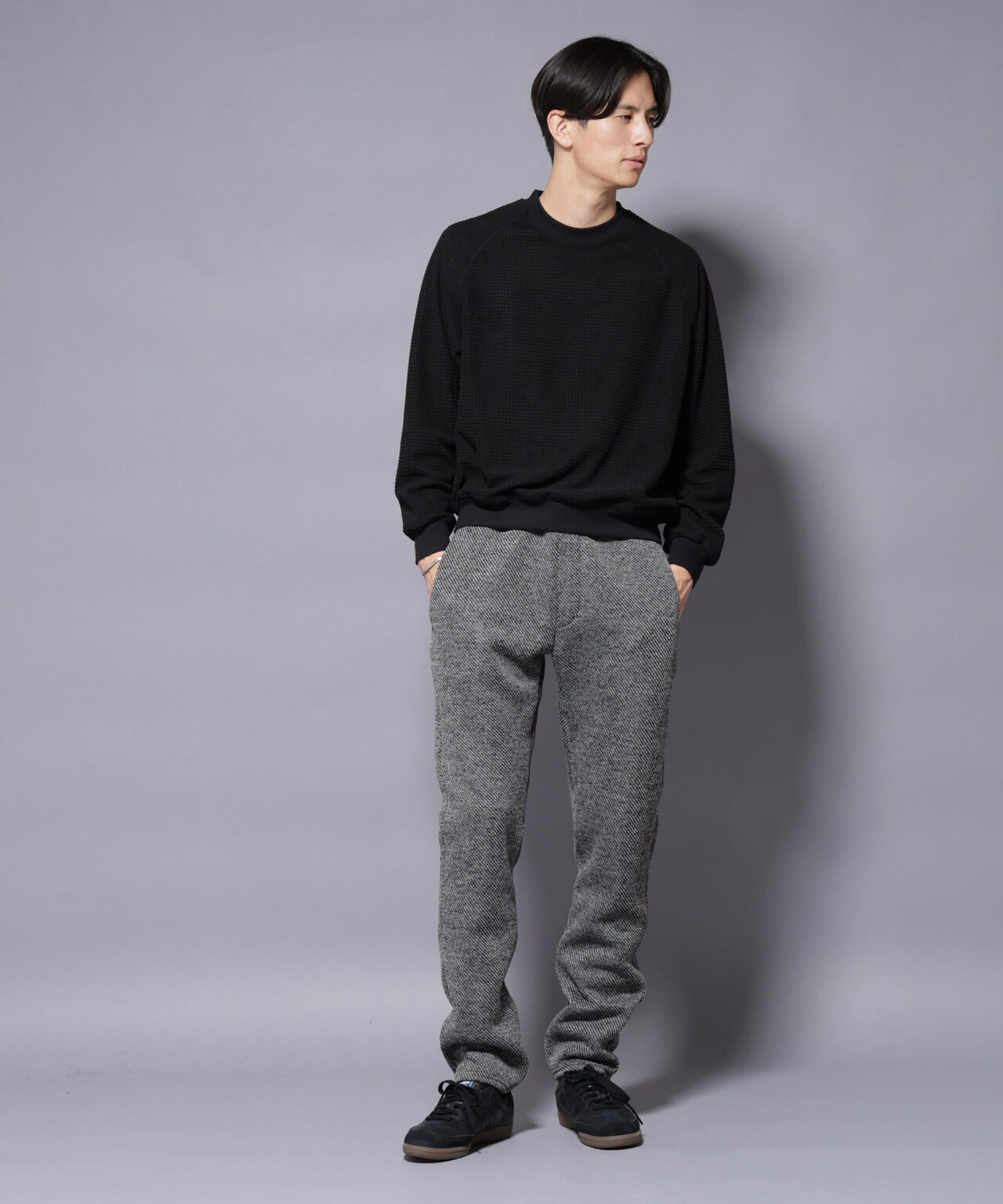 ニットフリースイージーパンツ(セットアップ可)