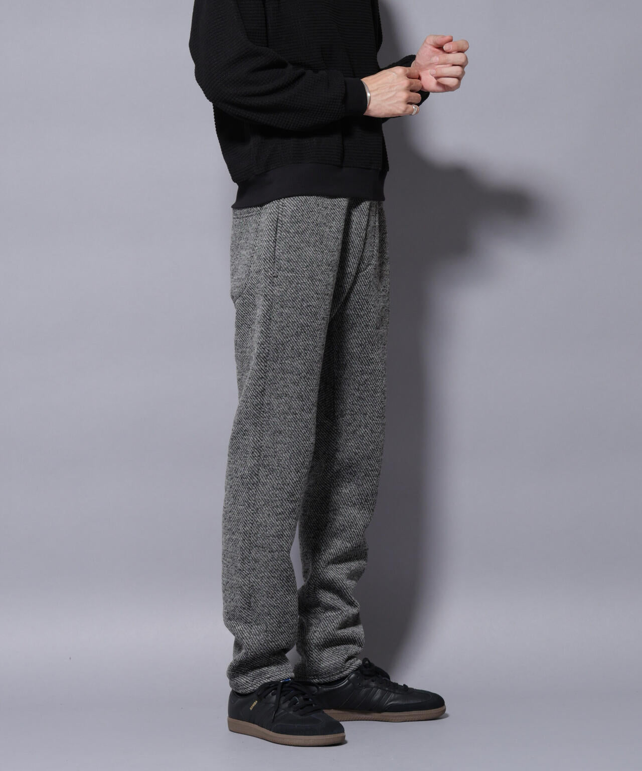 ニットフリースイージーパンツ(セットアップ可)