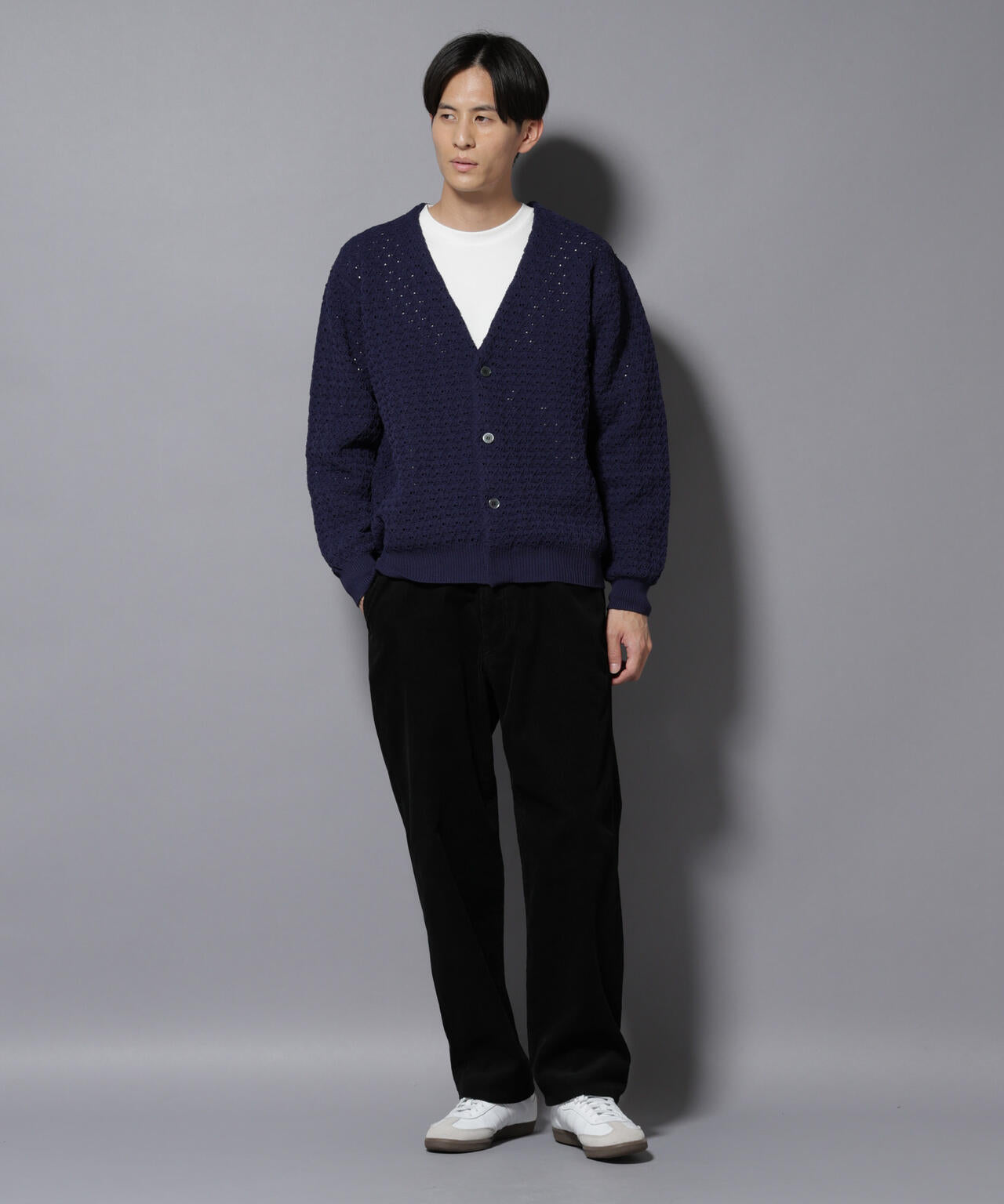 コーデュロイイージーバギーパンツ