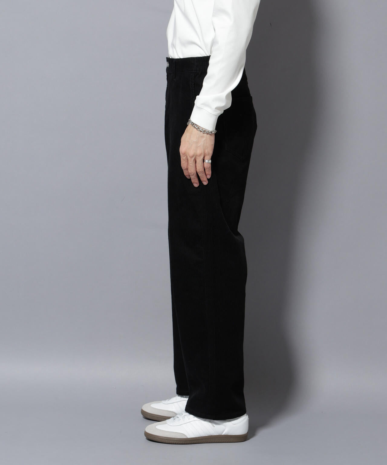 コーデュロイイージーバギーパンツ