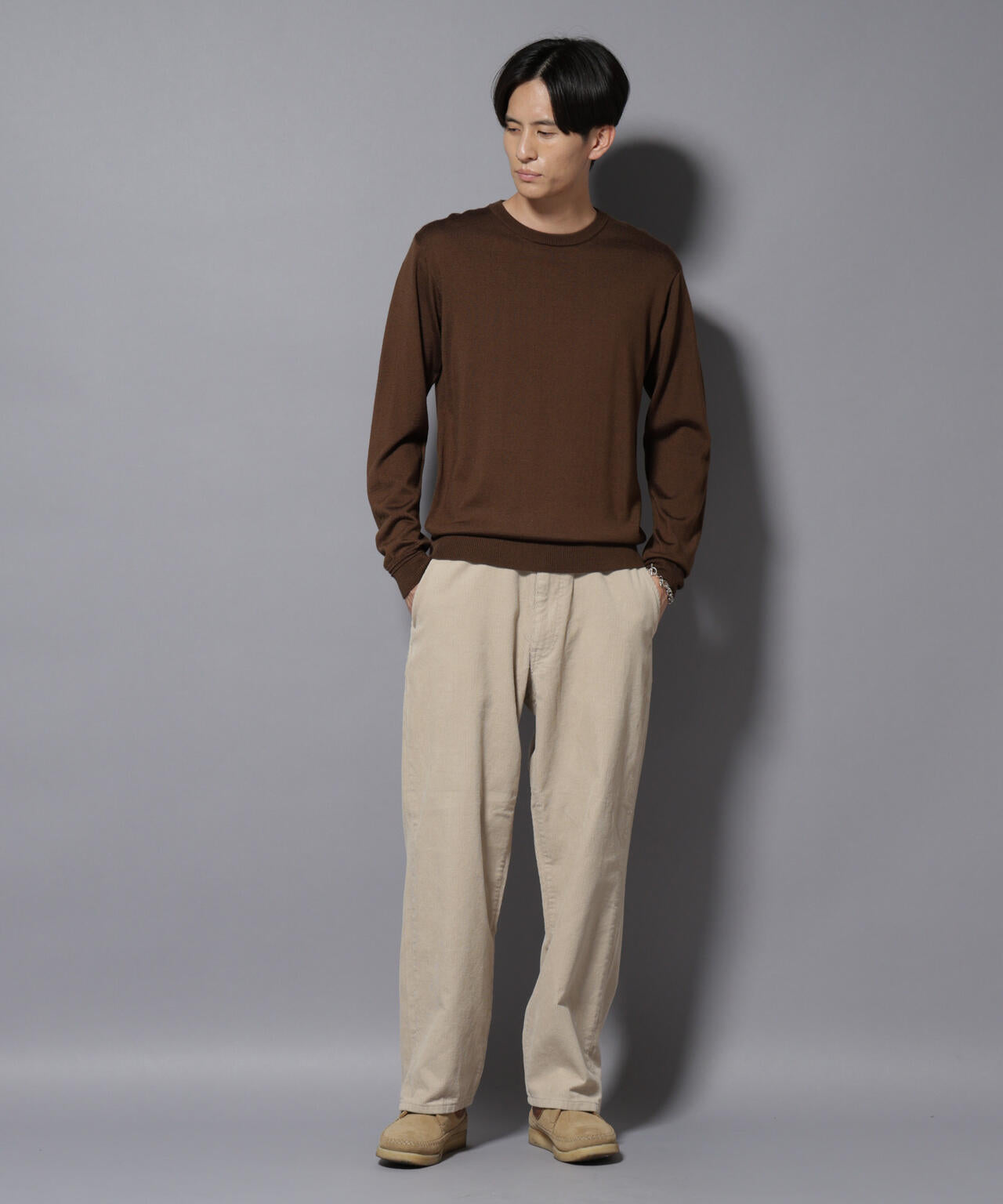 コーデュロイイージーバギーパンツ