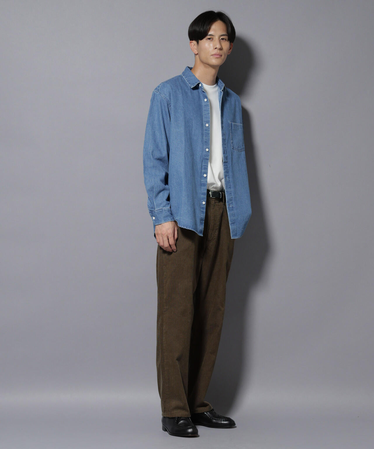 コーデュロイイージーバギーパンツ