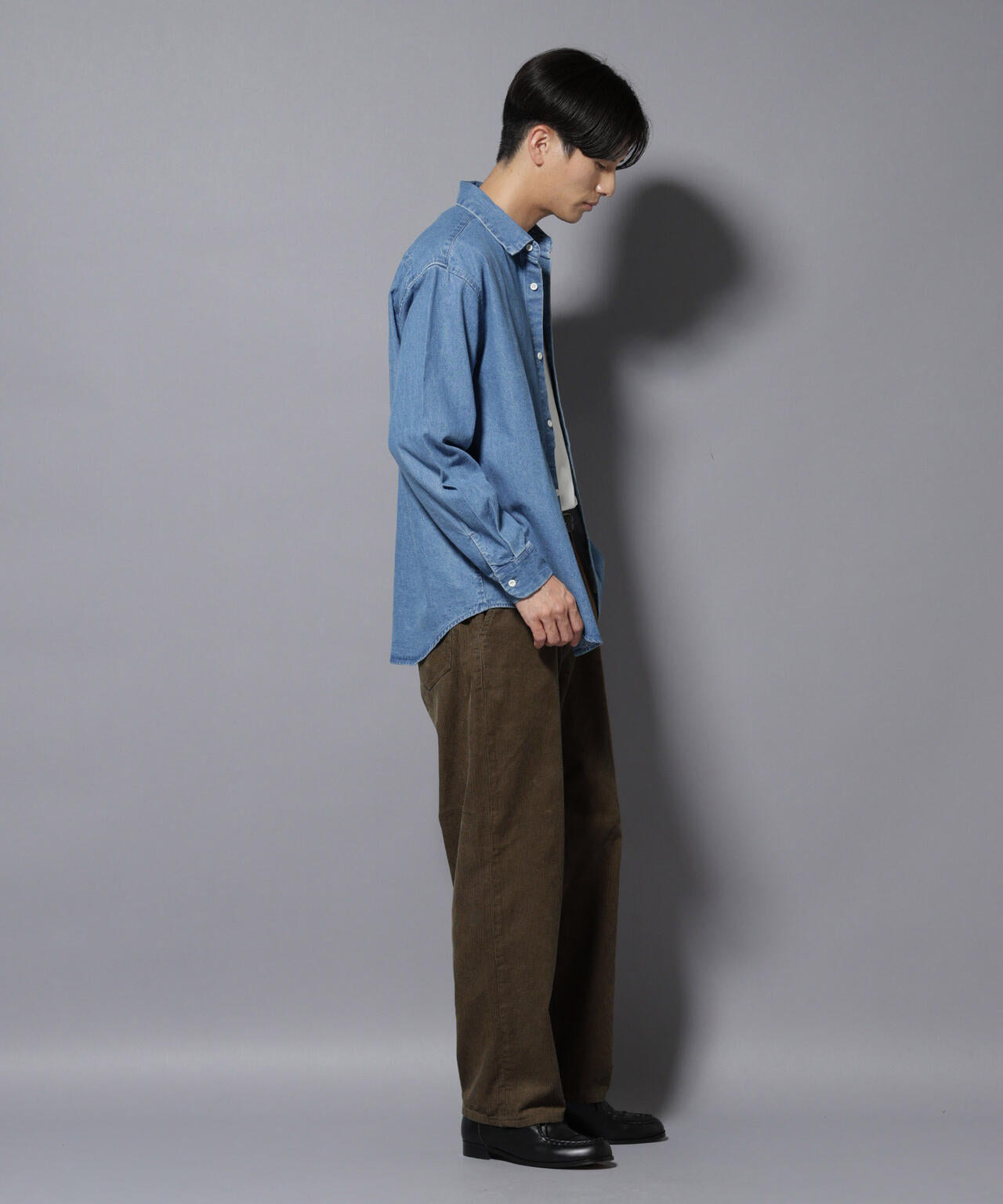 コーデュロイイージーバギーパンツ