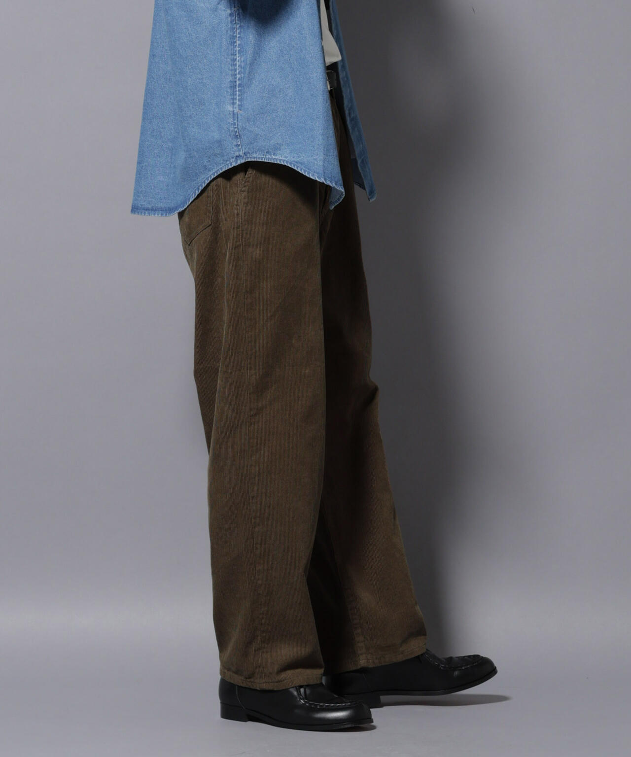 コーデュロイイージーバギーパンツ