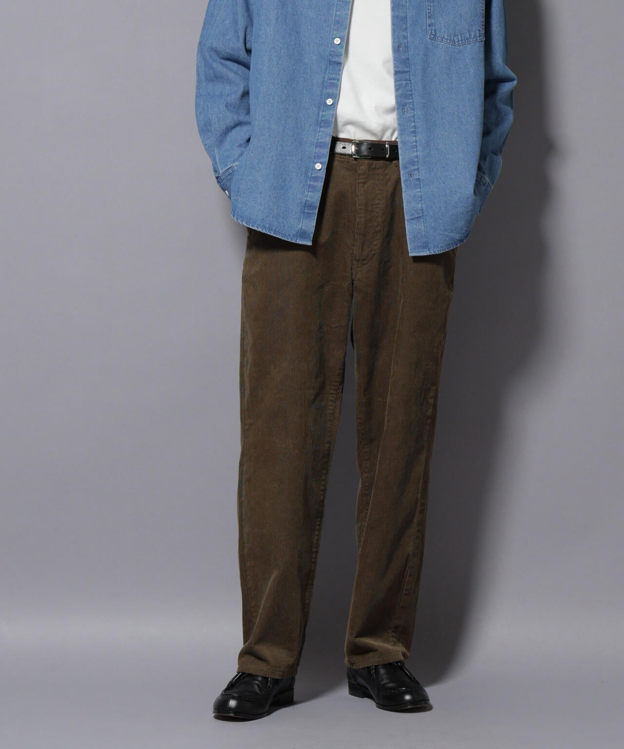 コーデュロイイージーバギーパンツ