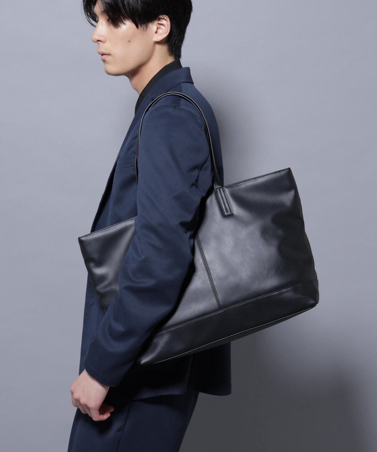 WEB限定/シンセティックレザートートバック