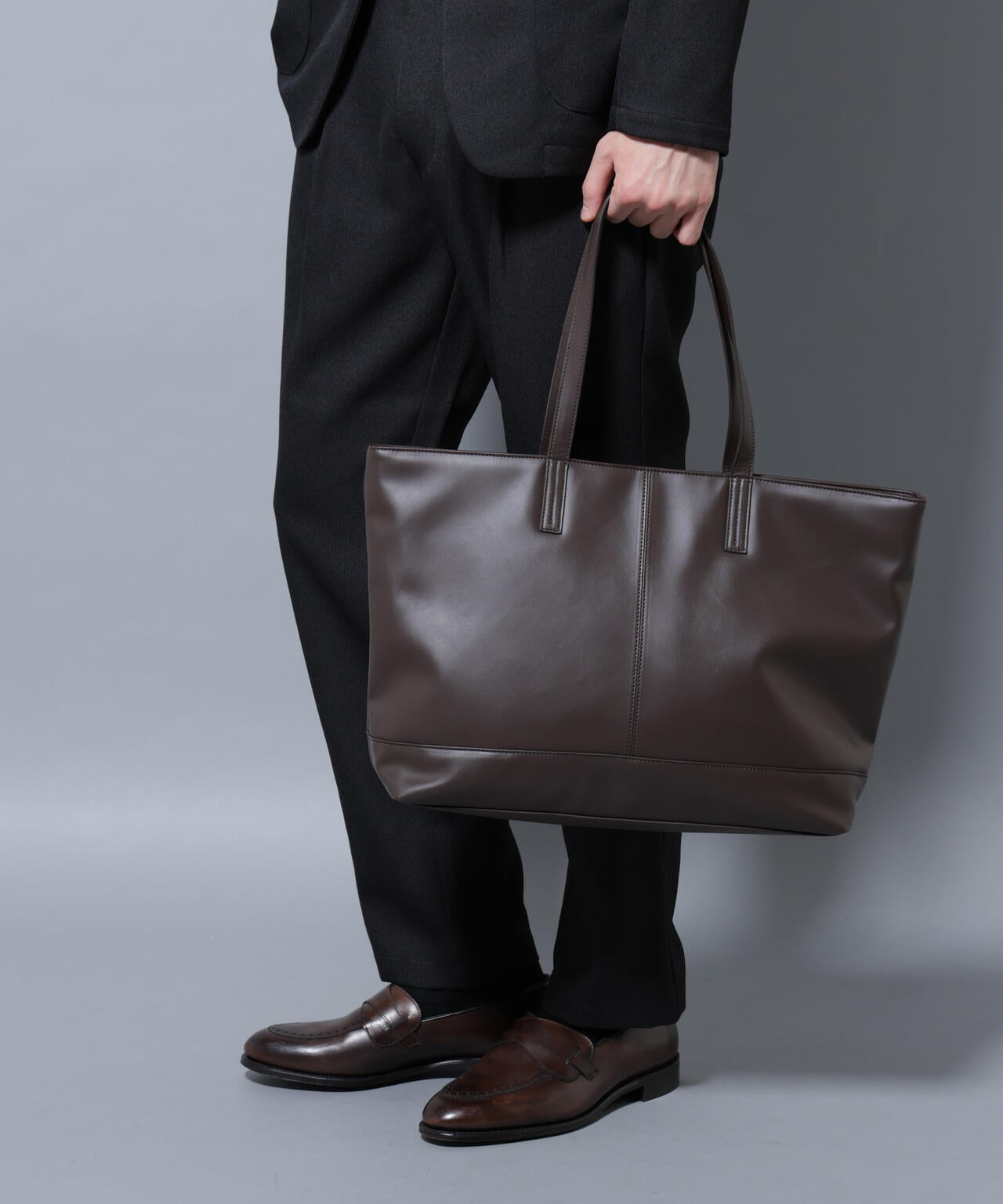 WEB限定/シンセティックレザートートバック