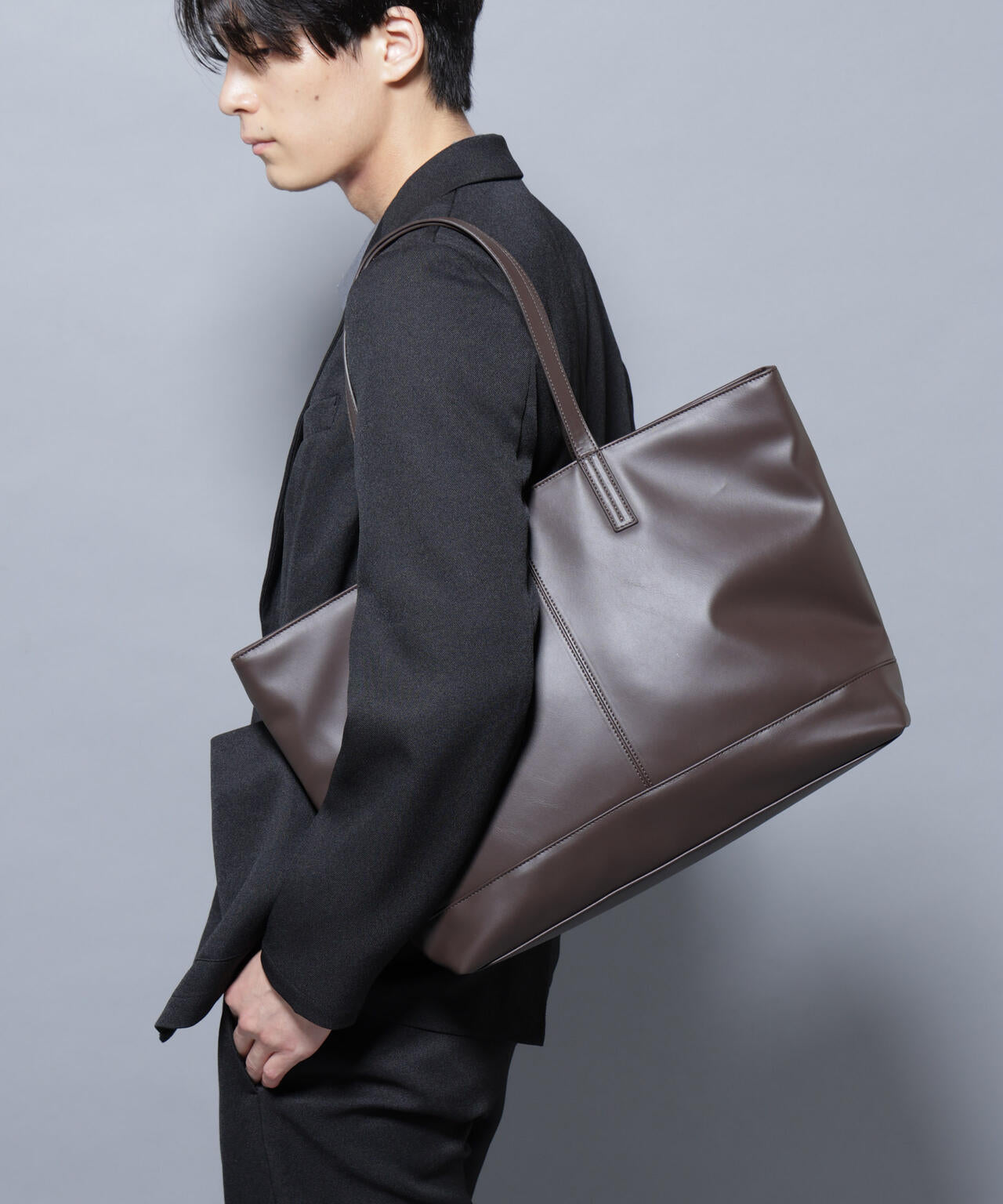 WEB限定/シンセティックレザートートバック