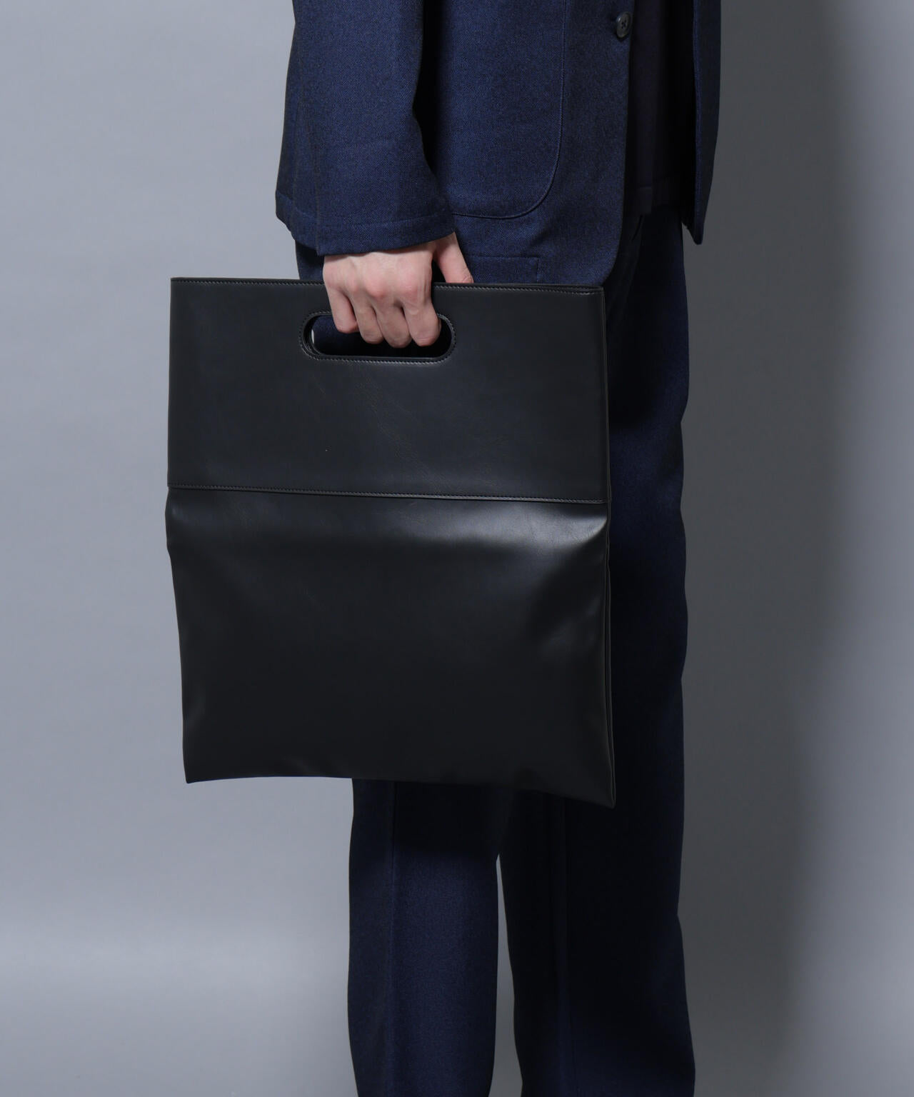 WEB限定/シンセティックレザー2WAYクラッチバッグ