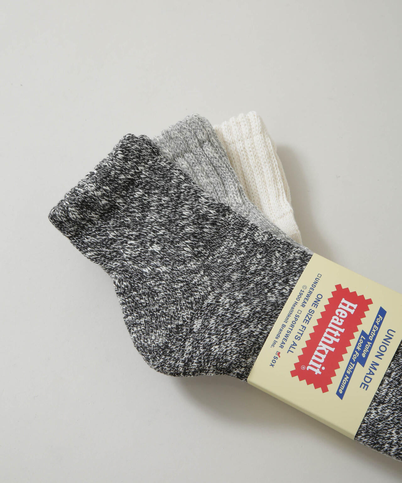Healthknit/ベーシックスラブMIX ソックス 3足セット