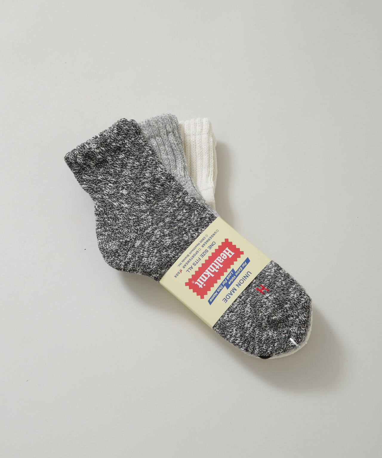 Healthknit/ベーシックスラブMIX ソックス 3足セット