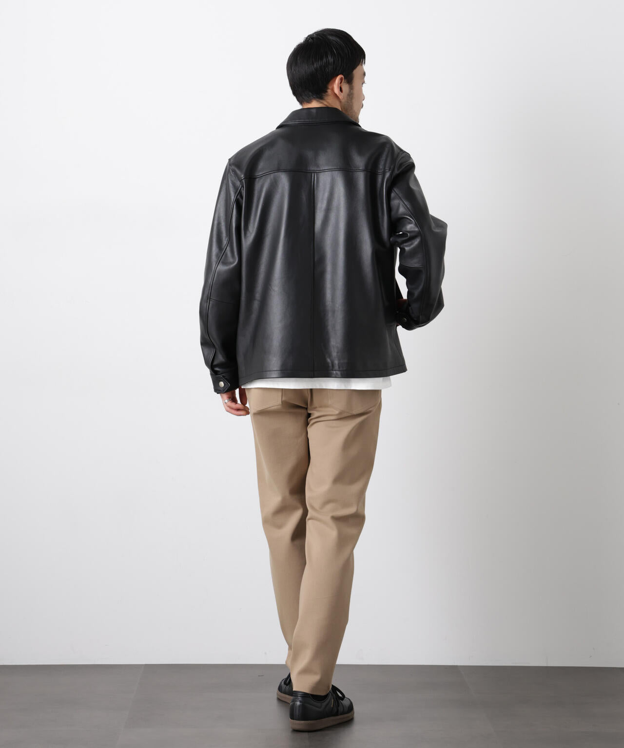 レザーシングルライダースジャケット