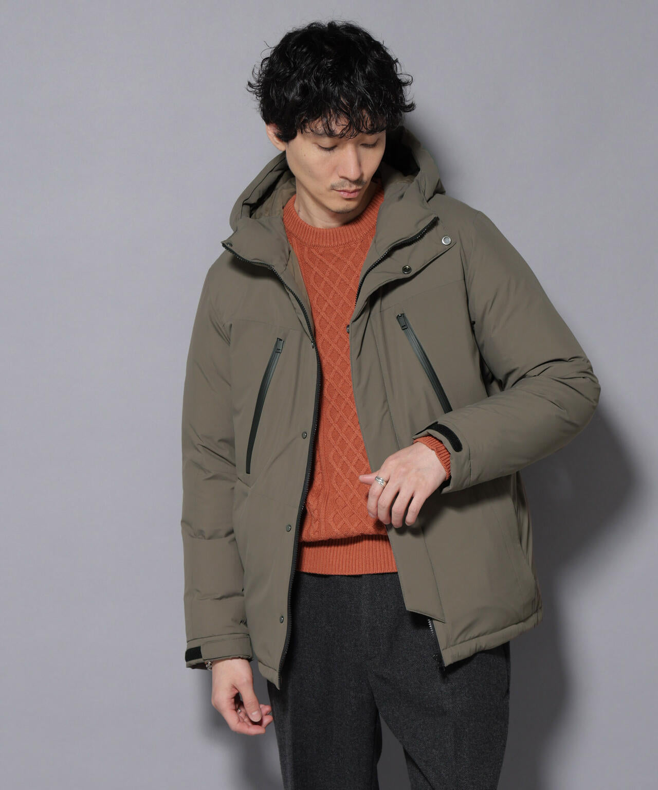 anewdown(R)フルダルマウンテンパーカー撥水ダウン