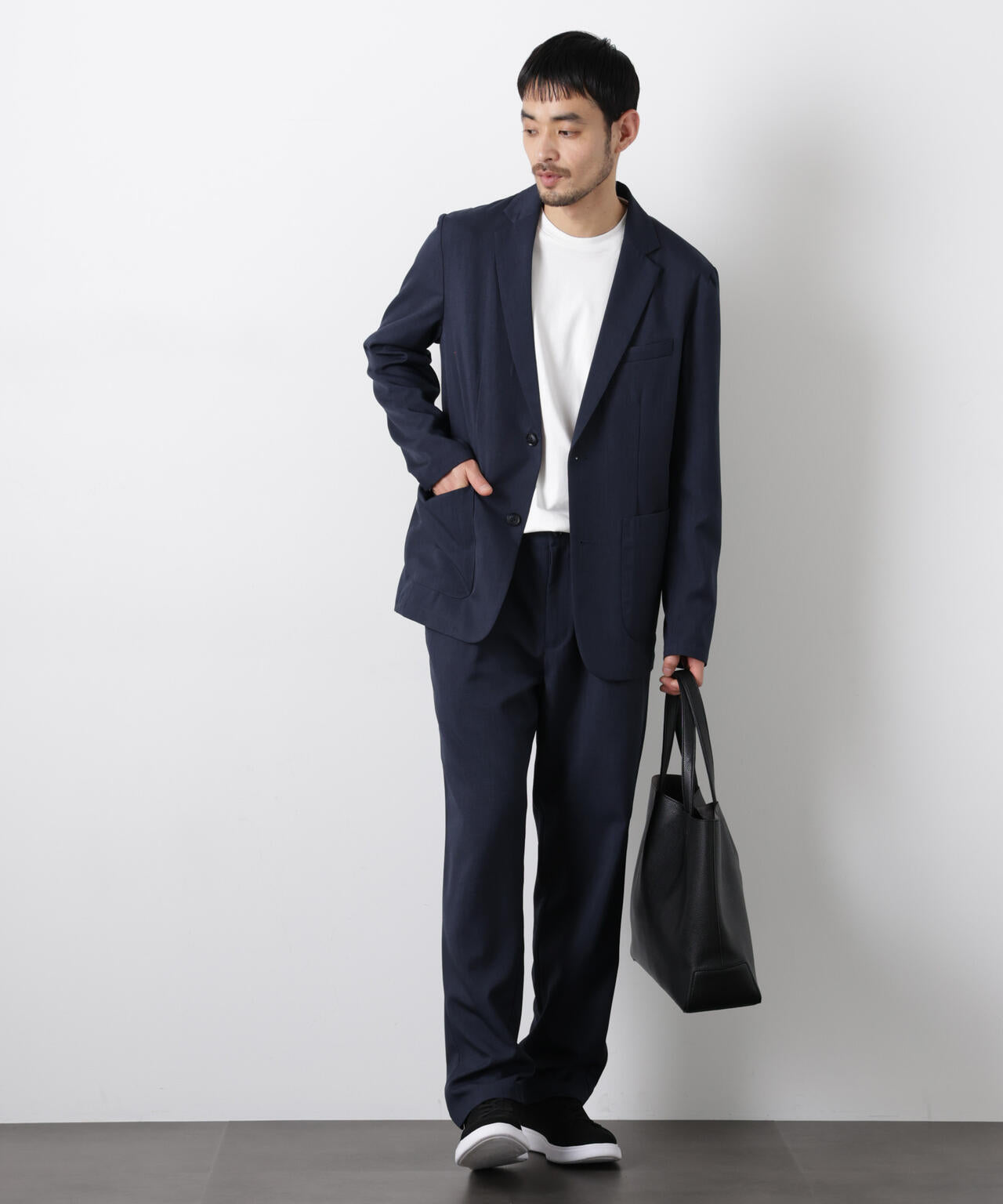 ポリエステルツイル セットアップ(洗濯機洗い可能)