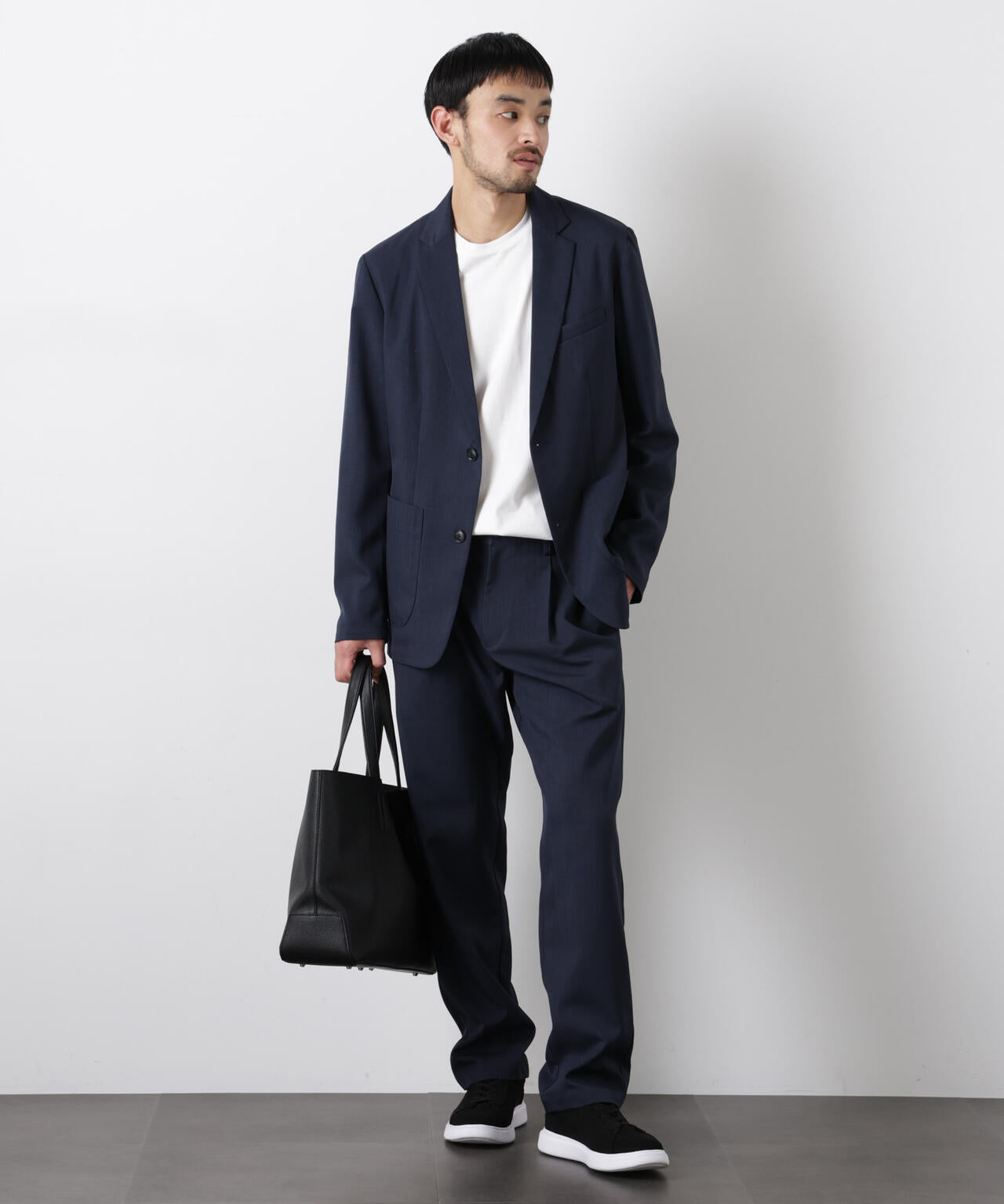 ポリエステルツイル セットアップ(洗濯機洗い可能)