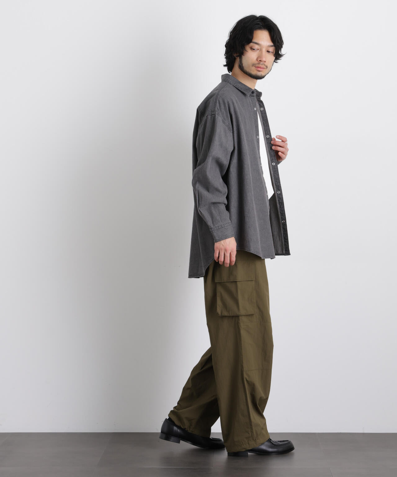 6.5oz リラックスデニムシャツ 長袖