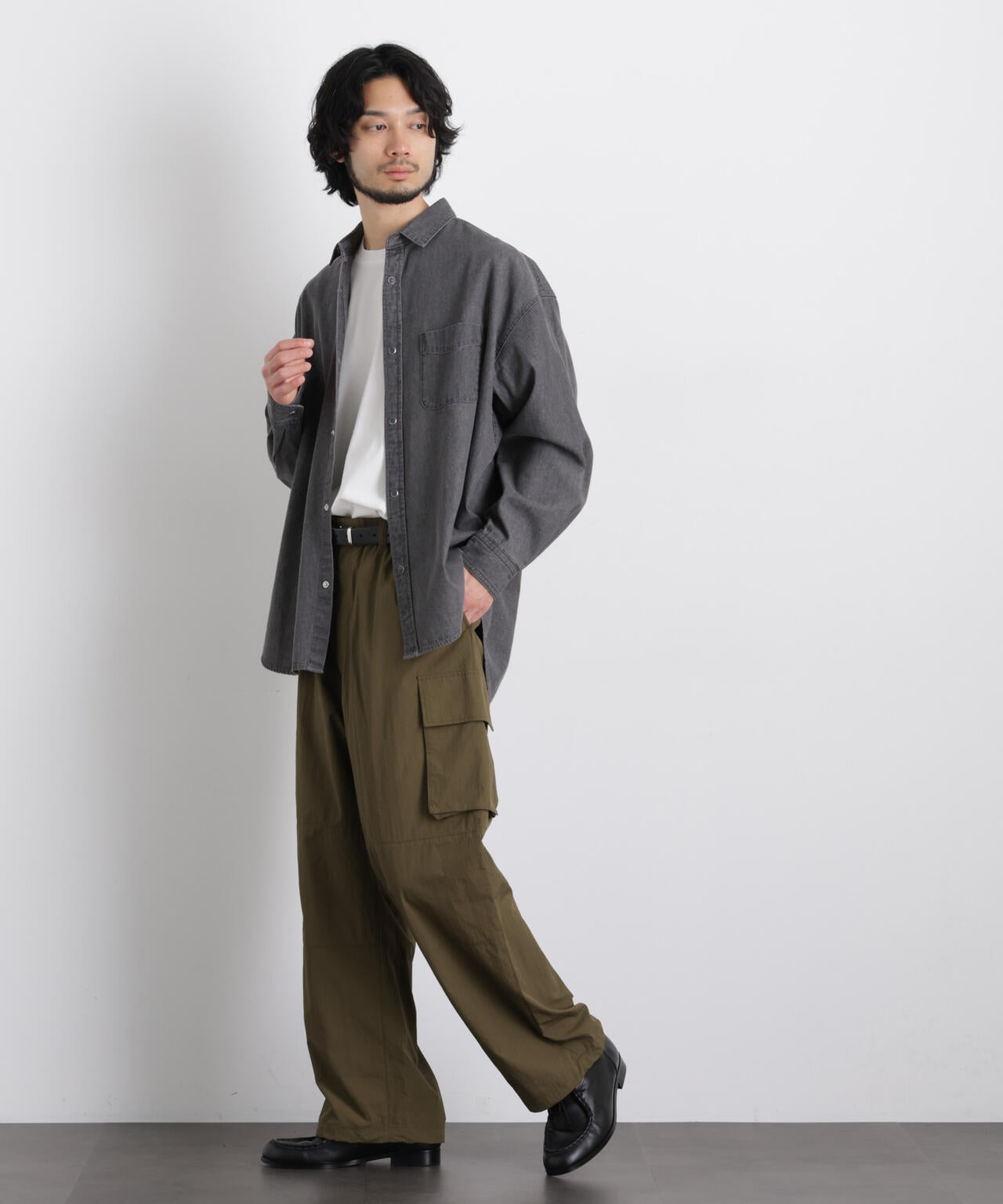 6.5oz リラックスデニムシャツ 長袖