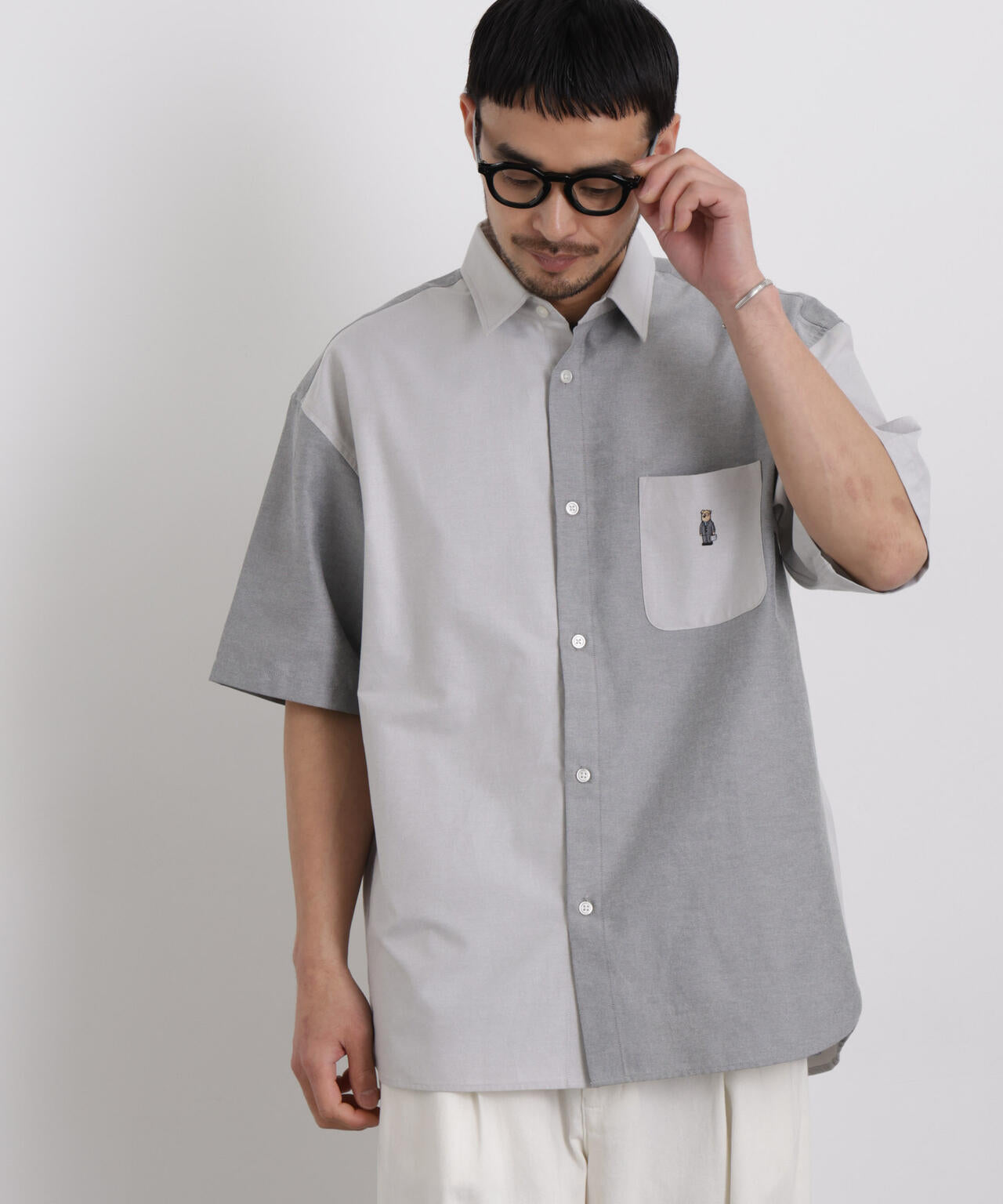 ナノベア クレイジーパターンシャツ 半袖