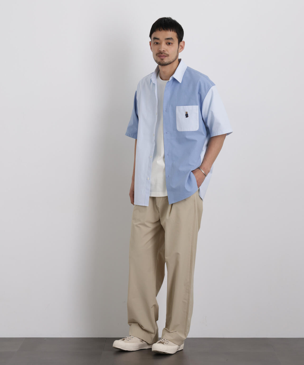 ナノベア クレイジーパターンシャツ 半袖