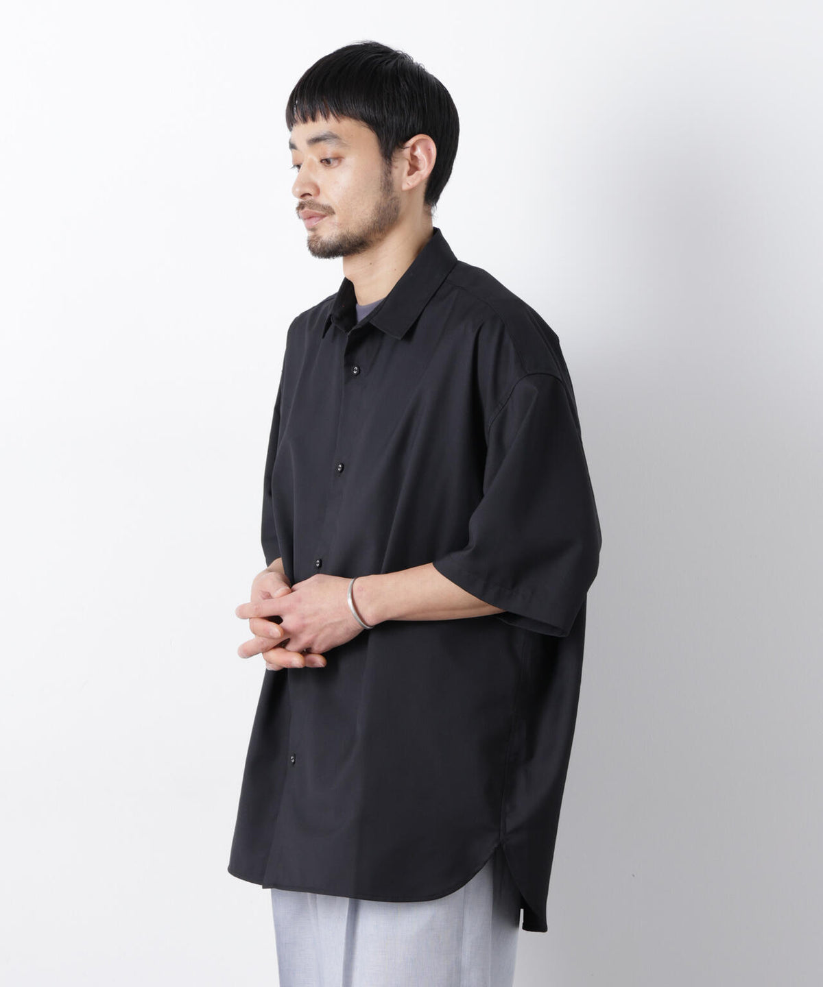 ビッグドレープシャツ 半袖