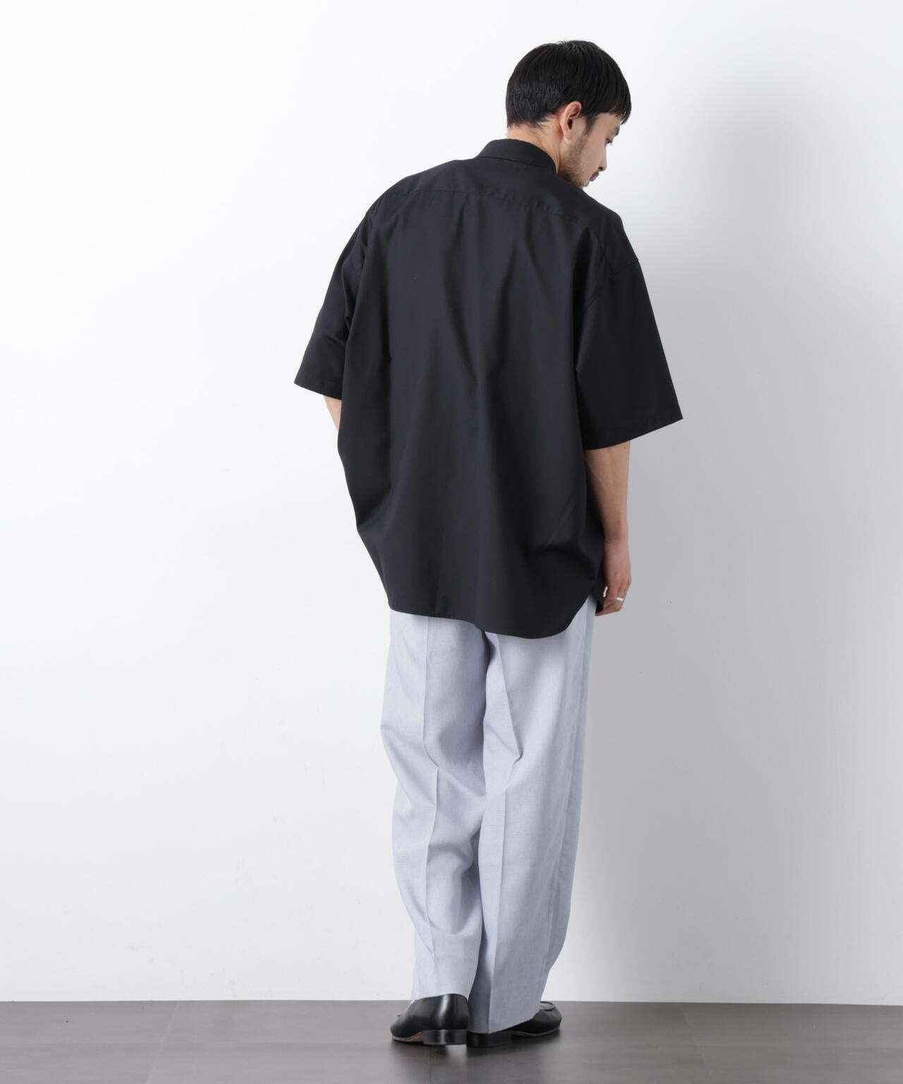 ビッグドレープシャツ 半袖