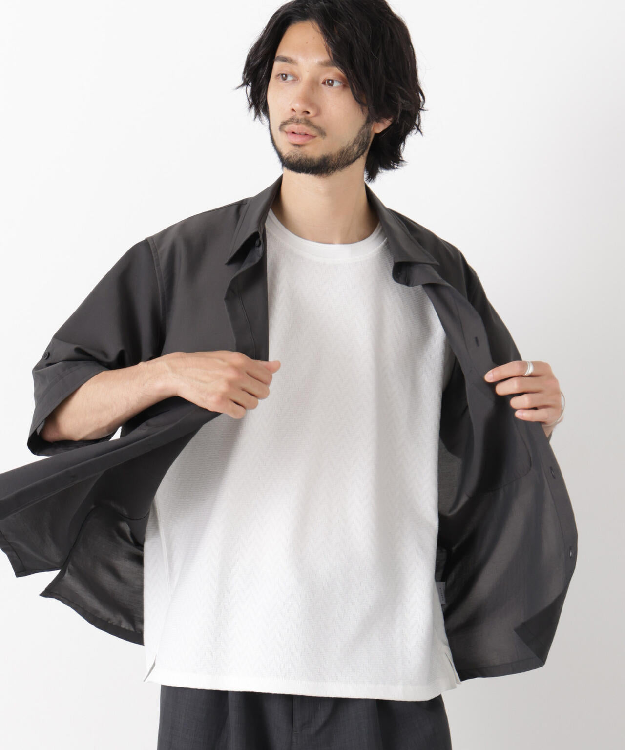 181cm B:75 W:73 H:90 着用サイズ:L