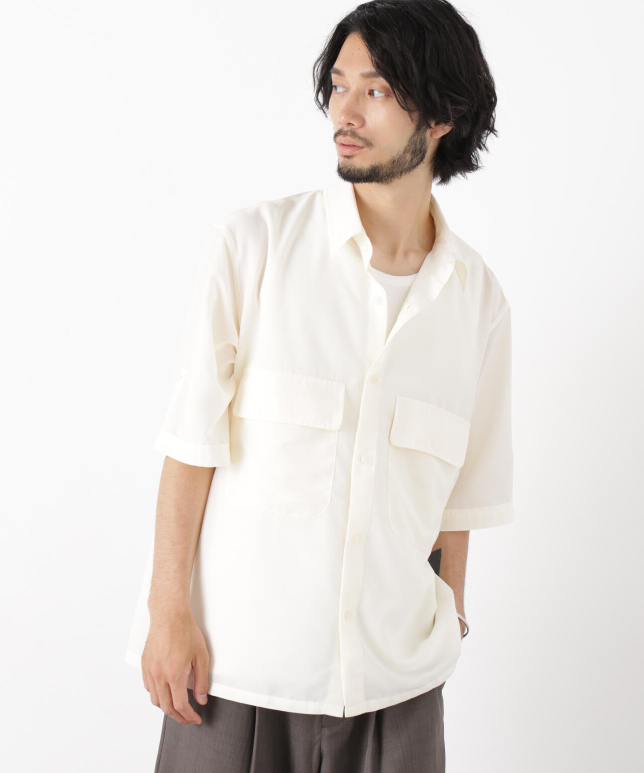 181cm B:75 W:73 H:90 着用サイズ:L