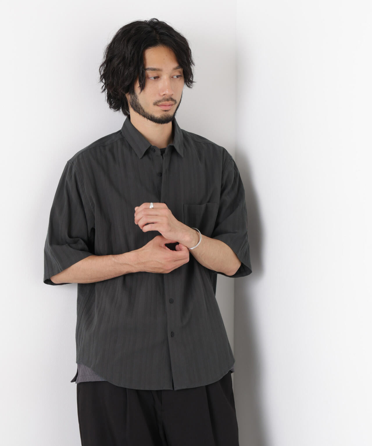 181cm B:75 W:73 H:90 着用サイズ:L