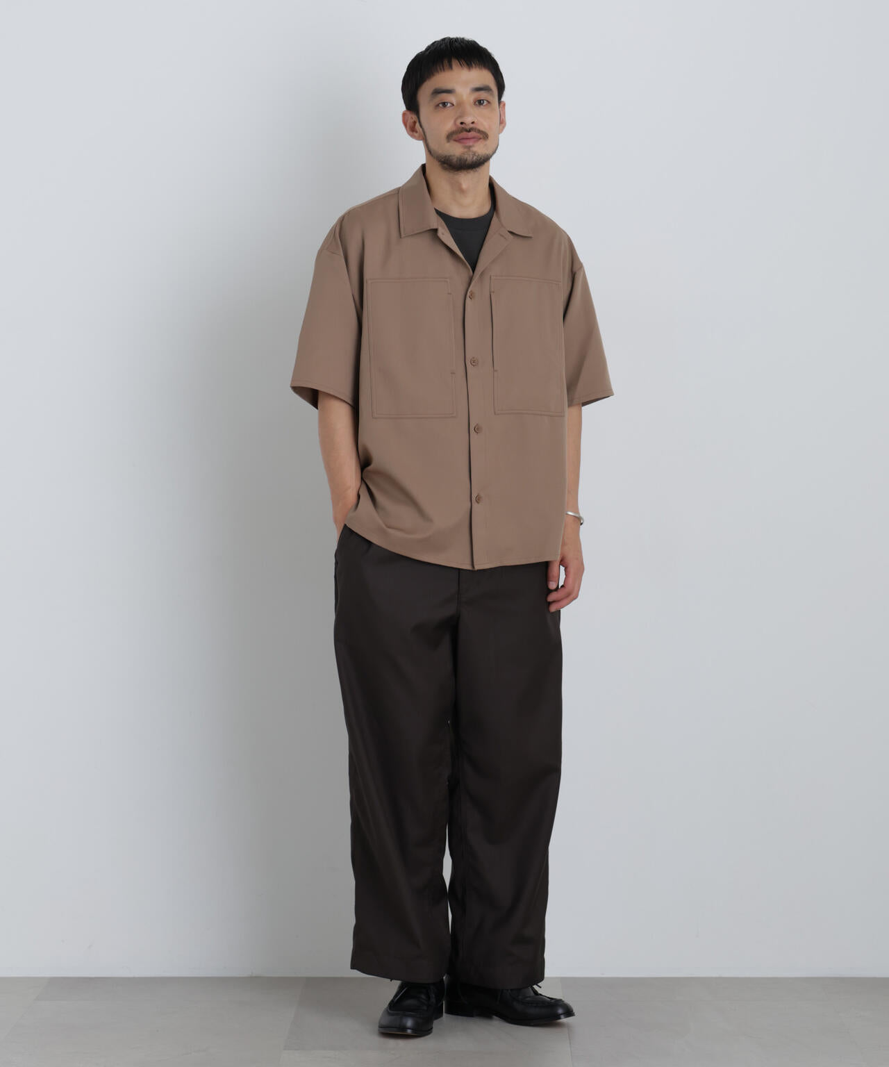 COOLFIBER(R)ドレープツイルシャツ半袖