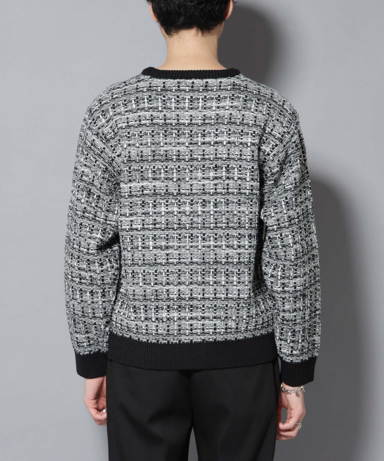 ツイードジャガードニット
