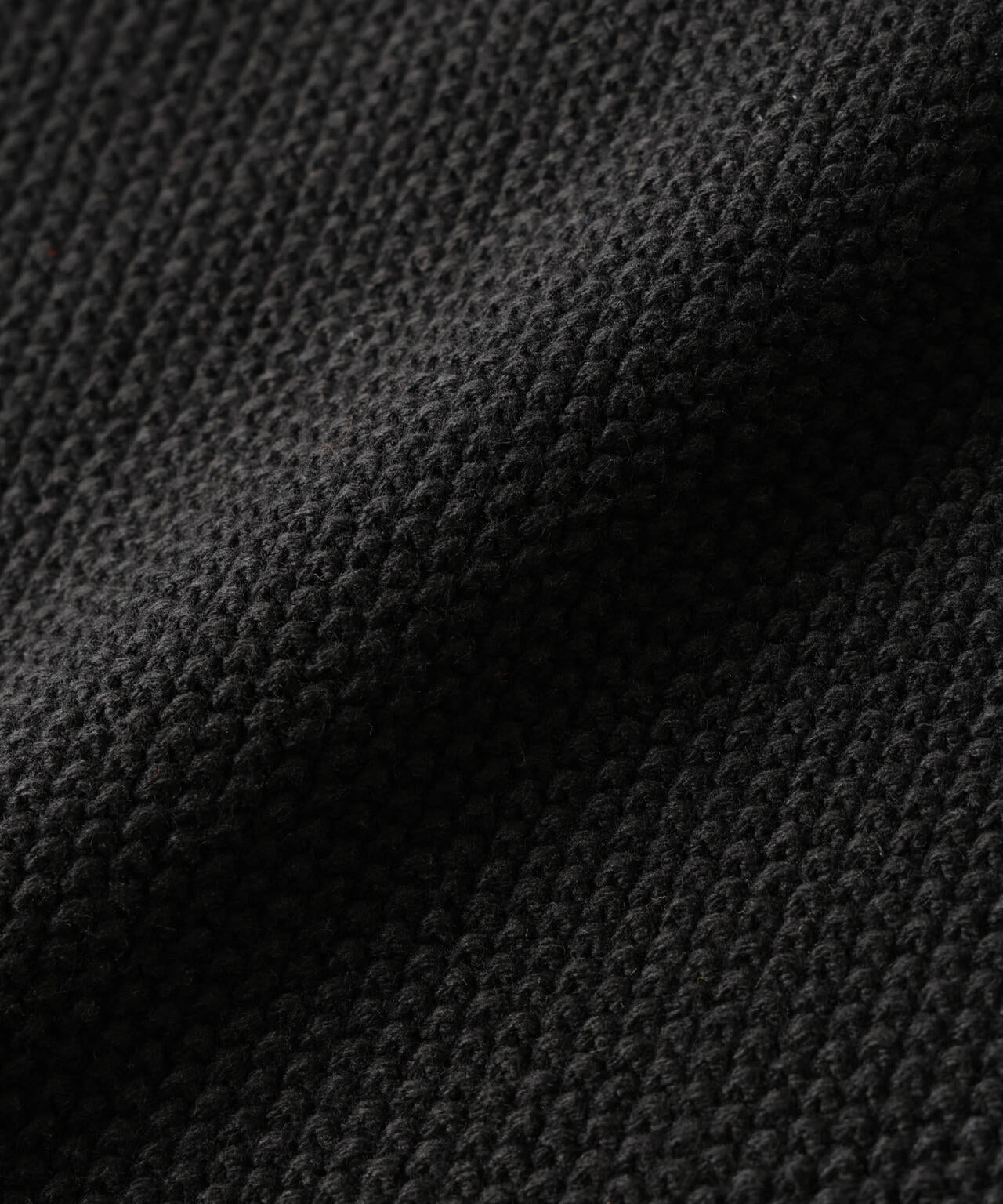 コットンMIXバルキーカノコクルーネックニット