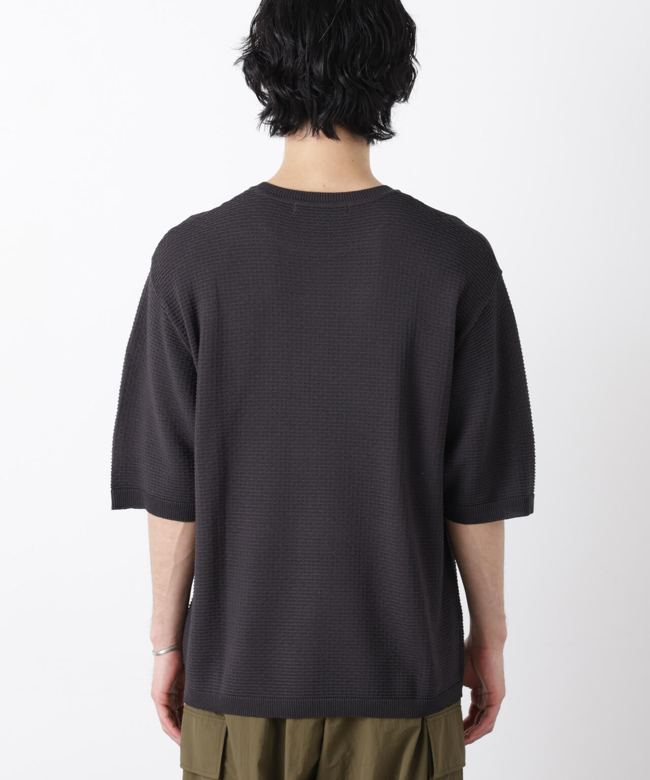 エアリードレープ ニットTシャツ 半袖
