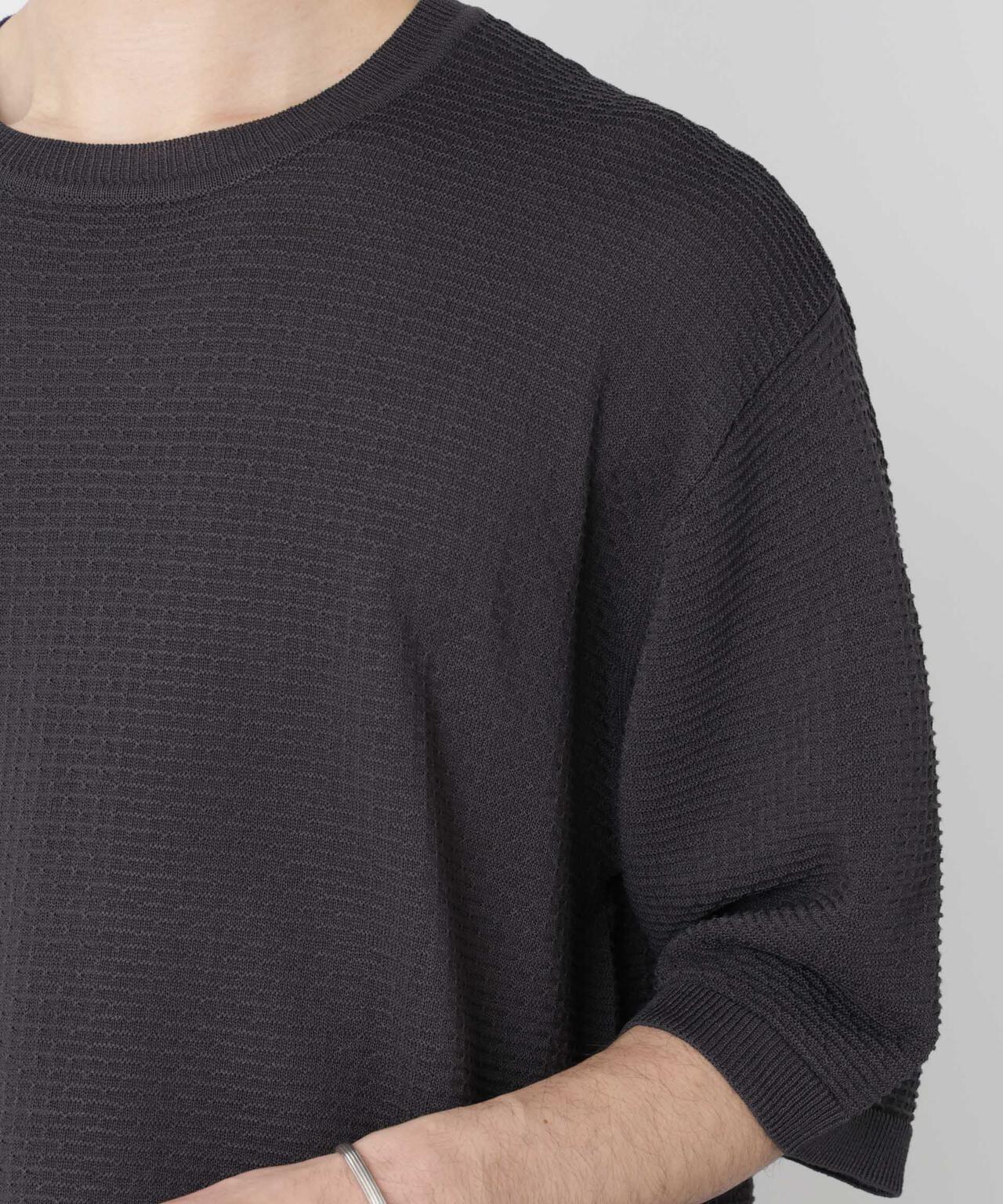 エアリードレープ ニットTシャツ 半袖