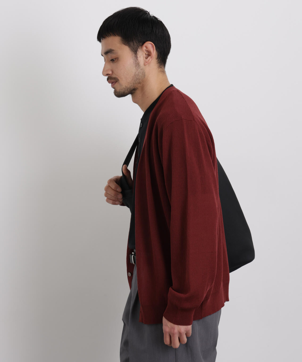 14ゲージドライニットカーディガン