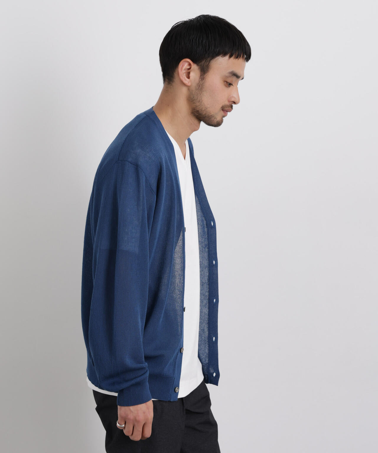 14ゲージドライニットカーディガン